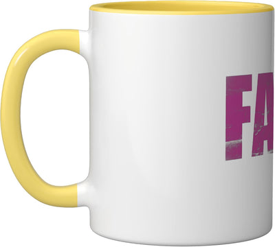 Taza Cerámica Faith Amarillo/Blanco