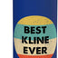 Botella de agua acero inoxidable Kline Name aislada