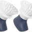 Cepillo palma pie ergonómico para platos antiadherentes azul set 2