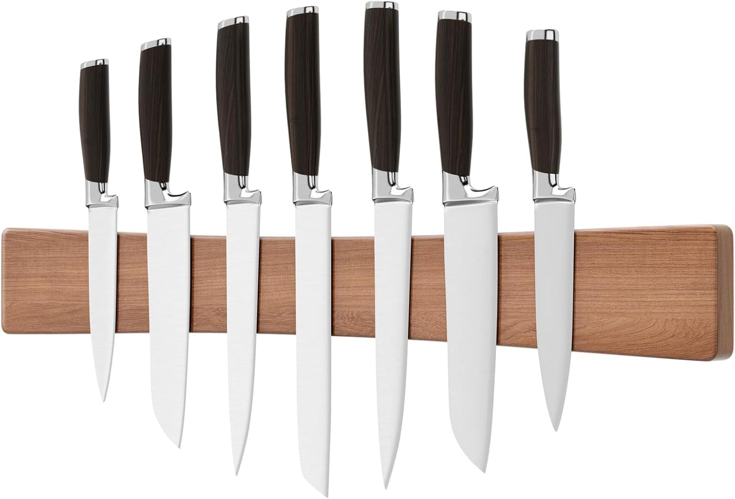 Tiras magnéticas madera para cuchillos 24pulg