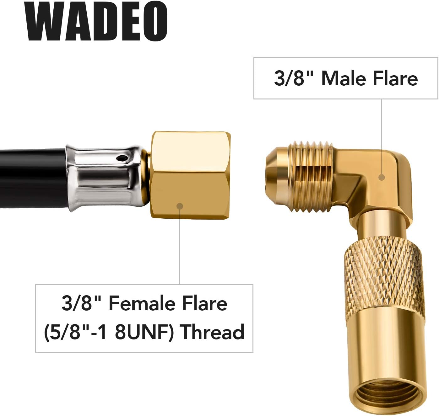 Adaptador codo propano 3/8pulg para parrilla Blackstone 17-22pulg
