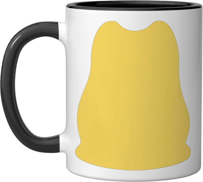 Taza cerámica de sapo para niños disfraz halloween negro/blanco