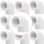 10 Conectores SCH40 1pulg Codo Hembra PVC Riego