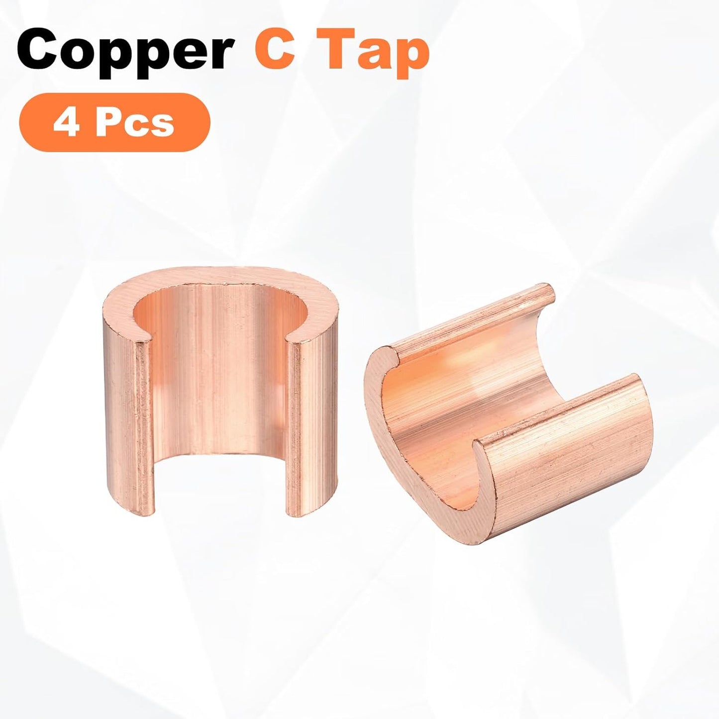 Pack 4 Conectores Tierra Cobre C-76 Para Cable 2.36-2.99pulg