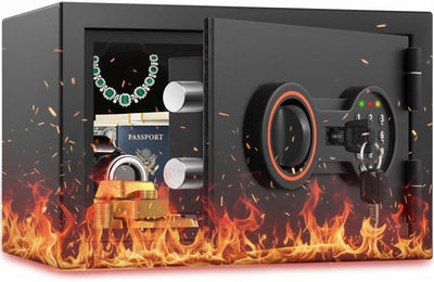 Caja fuerte a prueba de fuego hogar oficina con alarma