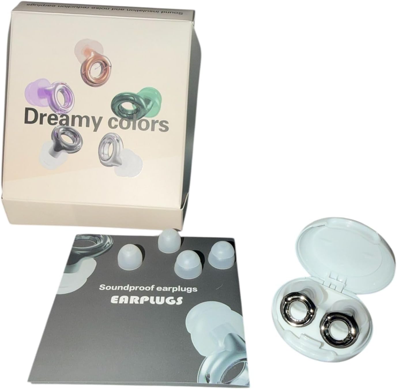 Tapones reutilizables con funda silicón para dormir y viajes