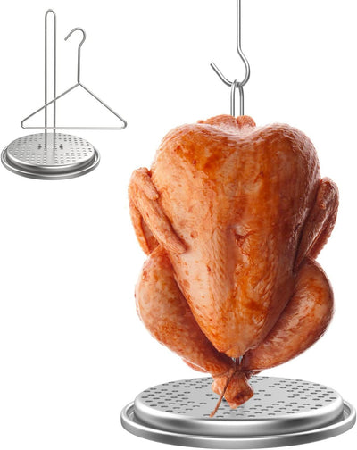 Juego gancho soporte perforado freidora pavo asador vertical horno
