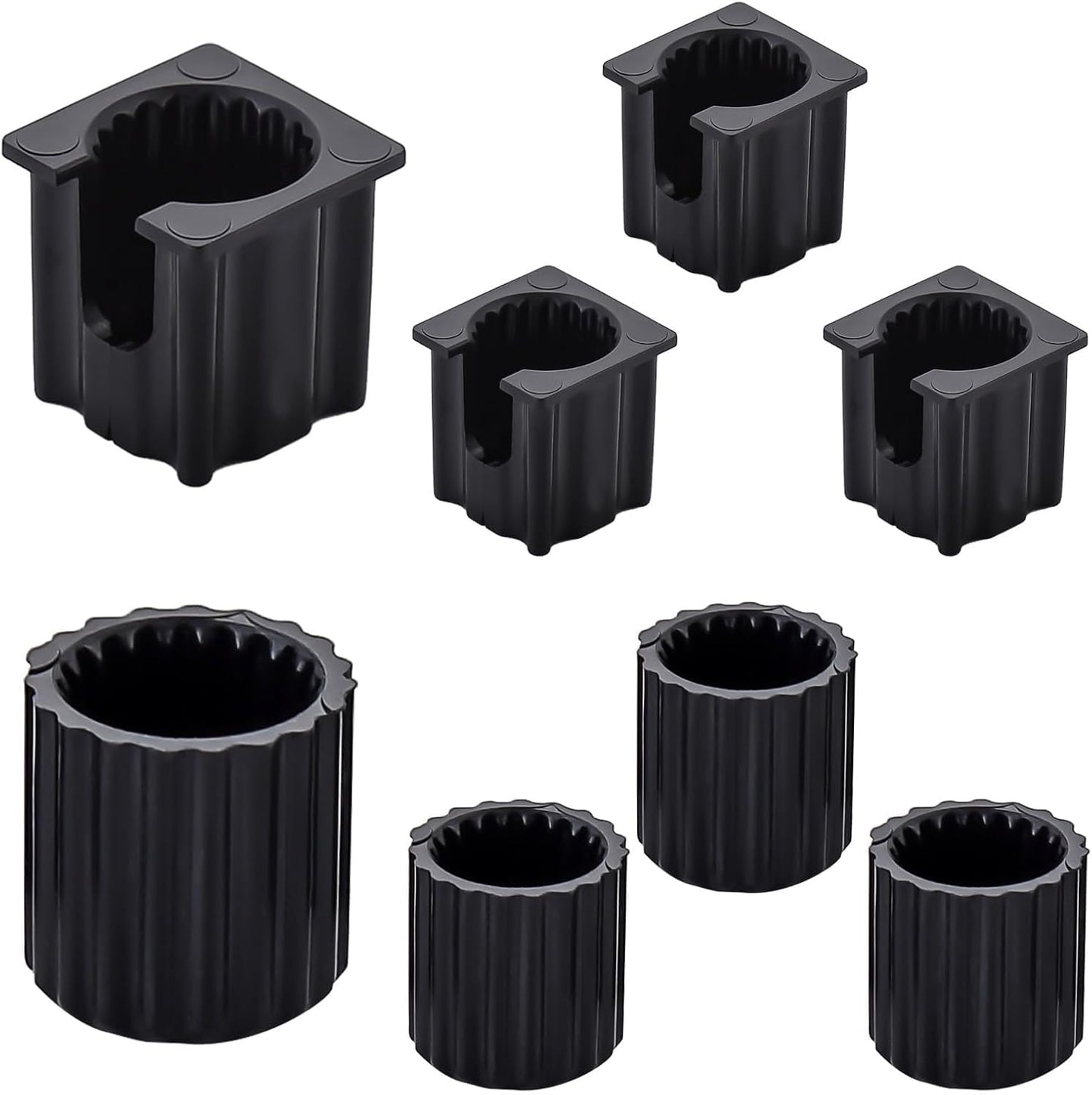 Ranuras para grifo adaptador plástico negro comp