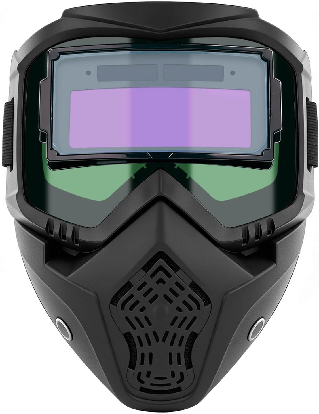 Casco soldadura autooscurecedor filtros inteligentes negro