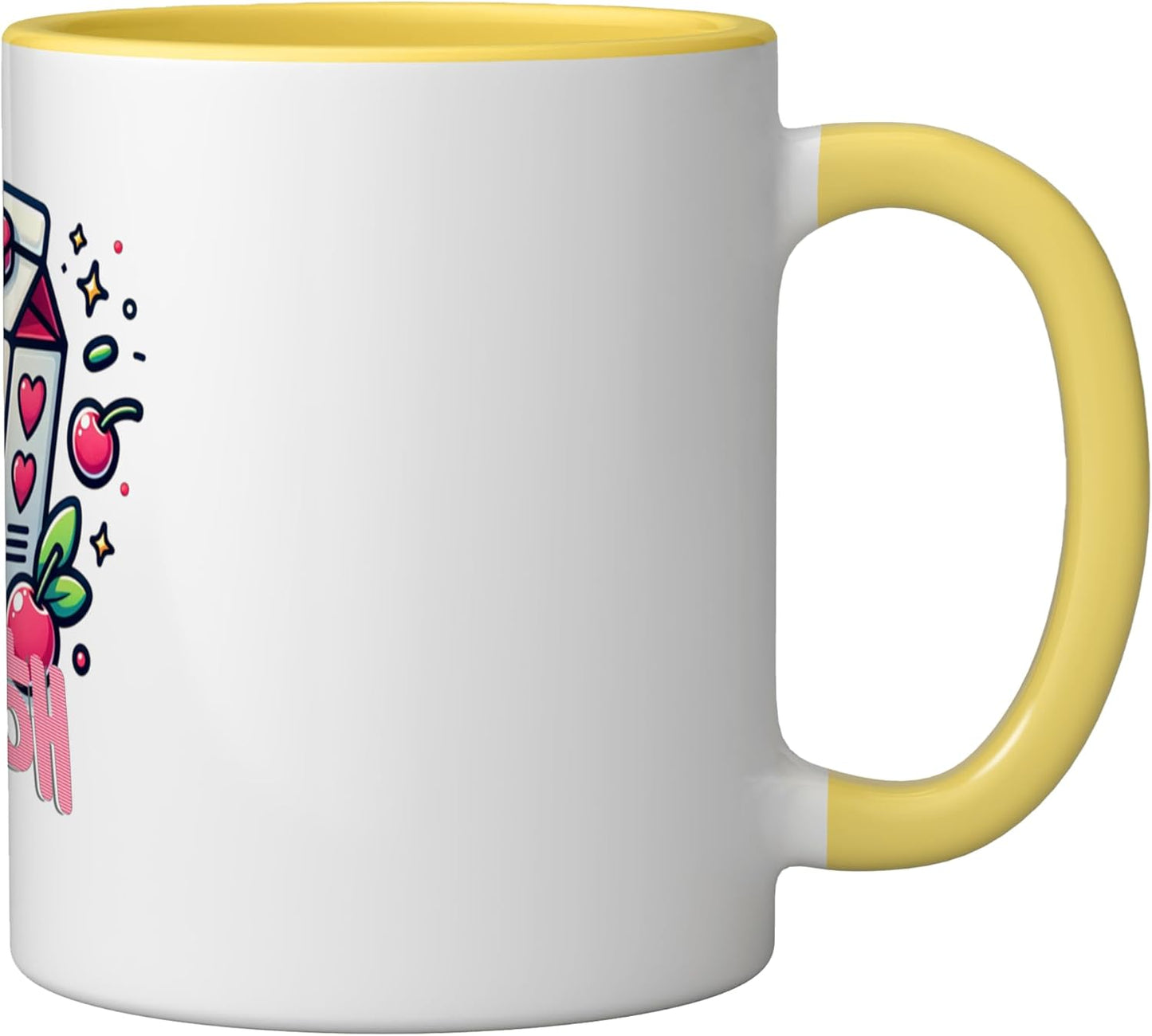 Taza Cerámica Estilo Coreano Rosa Bebé