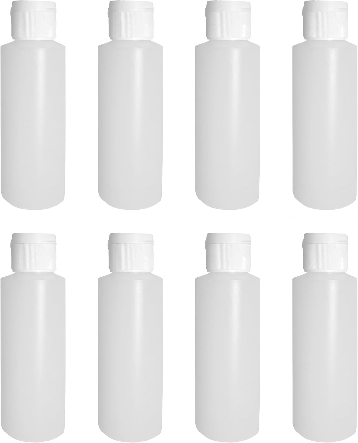 Botellas LDPE 4oz con tapa abatible set 6 vacías