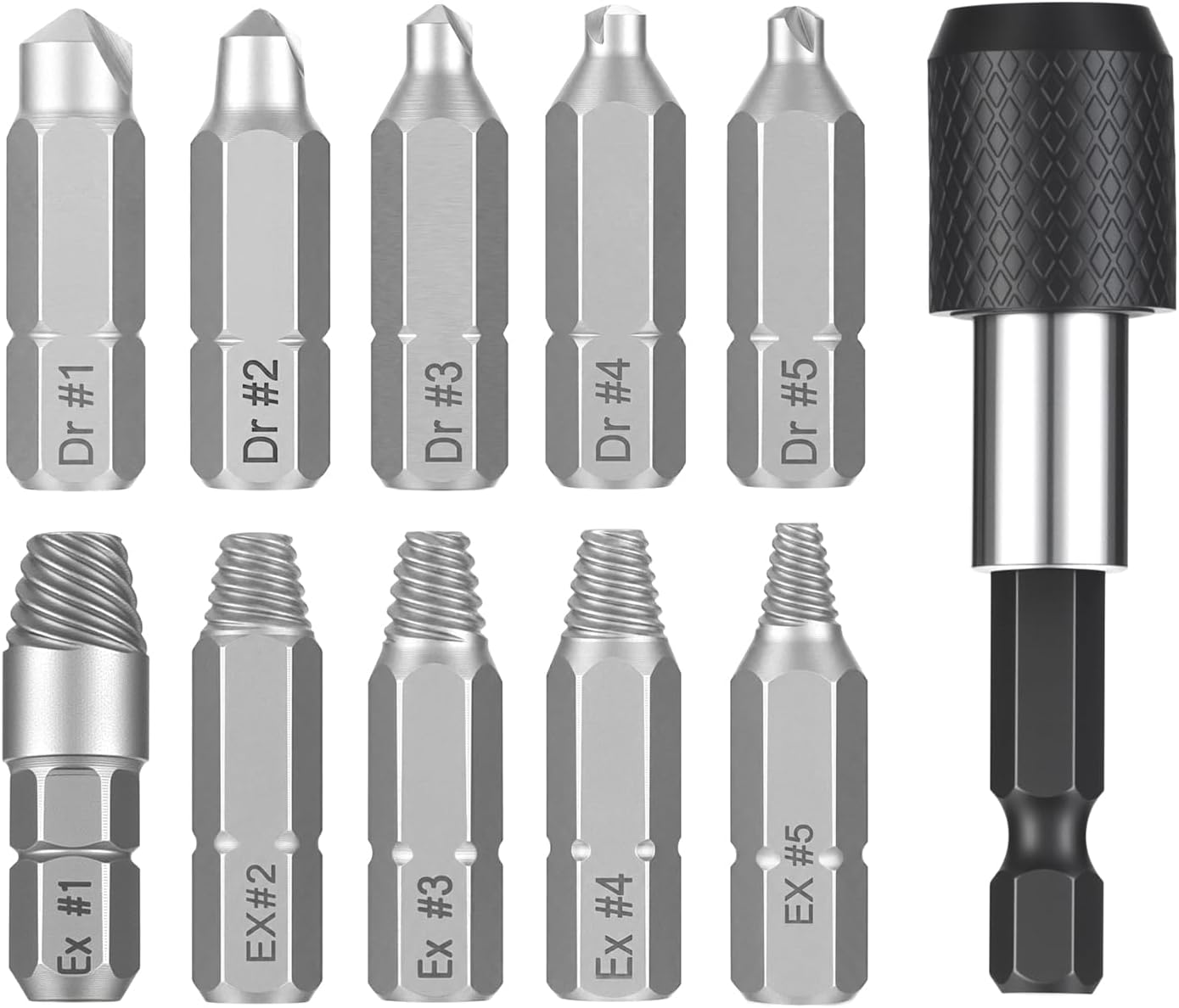 Set 11 Extractores S Varilla Autobloqueante Herramienta Bricolaje