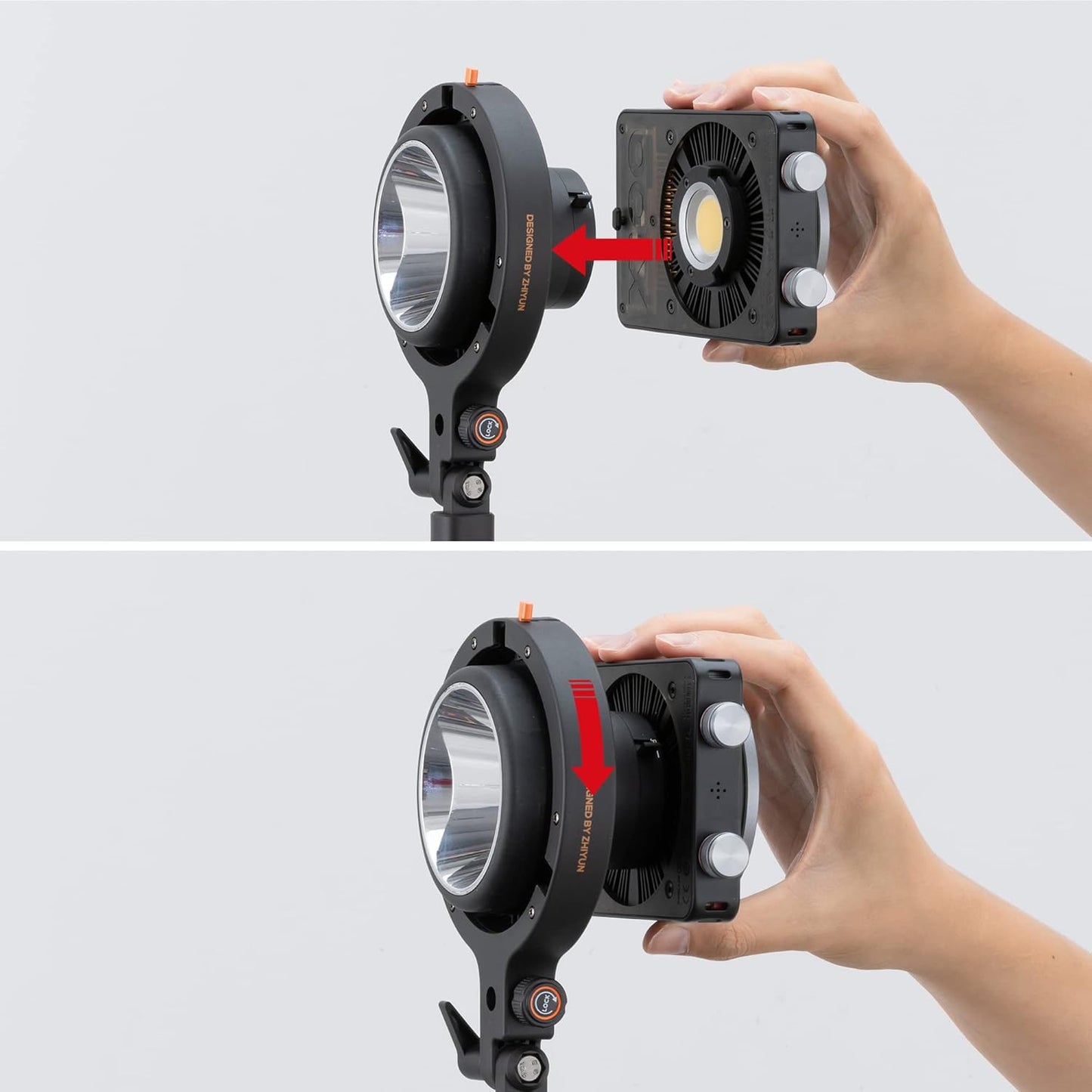 Adaptador Bowens B soporte ZY para luz CX100/X60/X100
