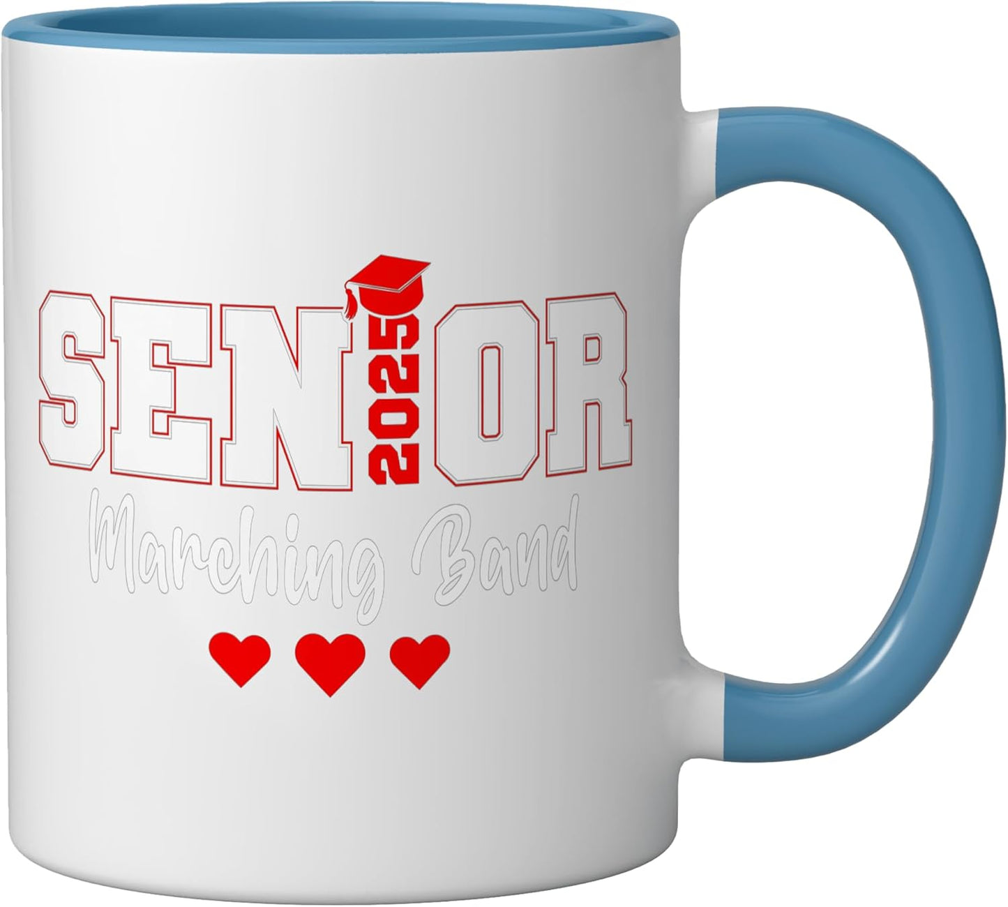 Taza Cerámica para Banda de Música Azul/Blanco