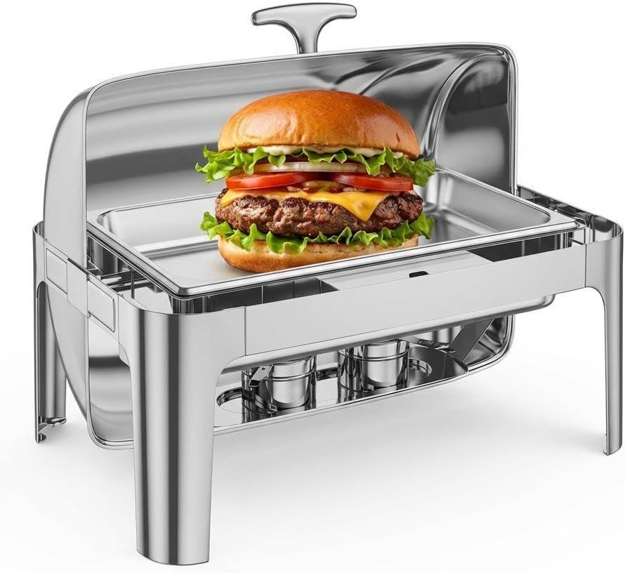 Set 9qt Chafer Acero Inox para Catering Bodas