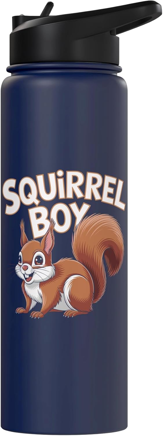 Botella de agua acero inoxidable para niños Squirrel Boy