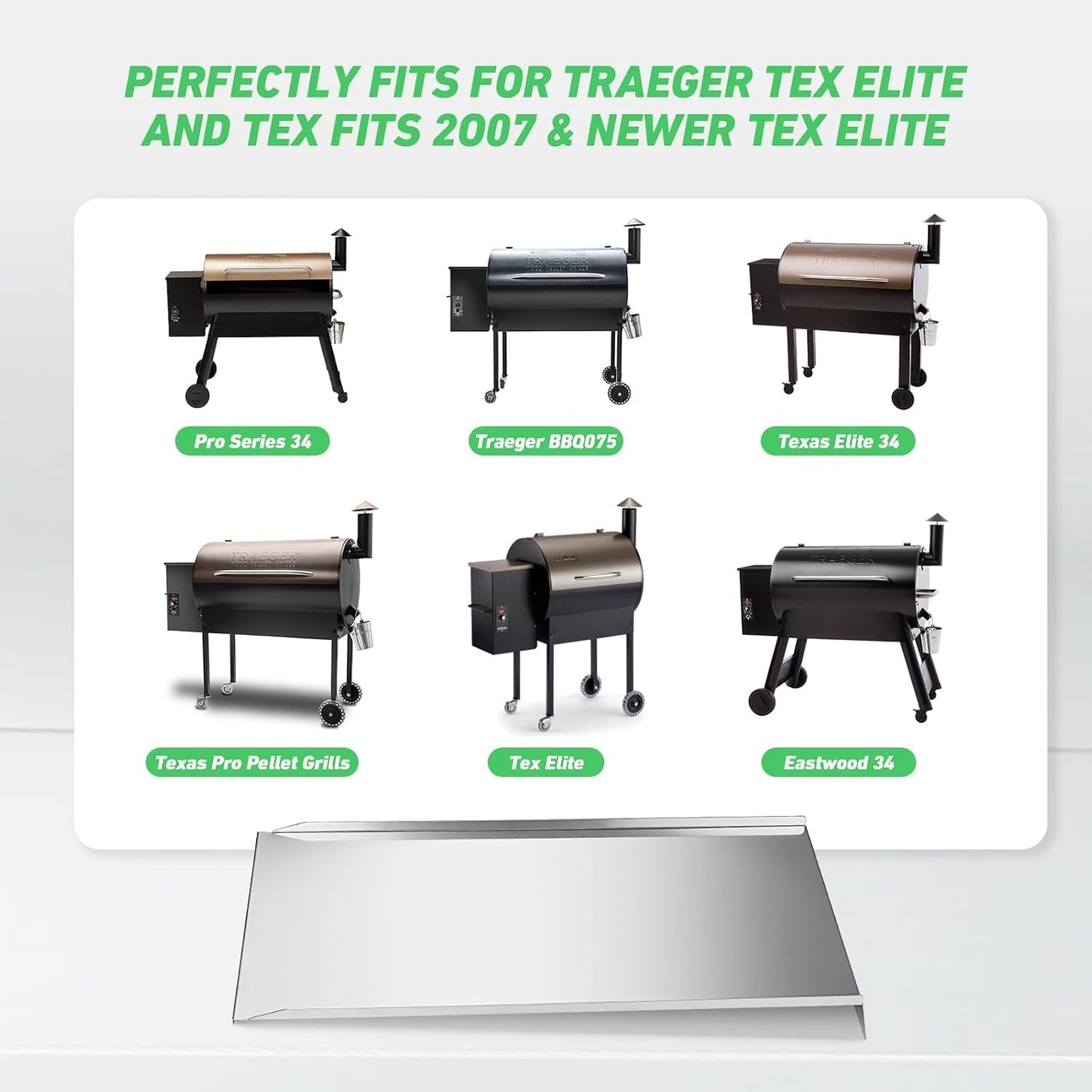 Bandeja goteo repuesto Traeger 34 Series 32.5pulg