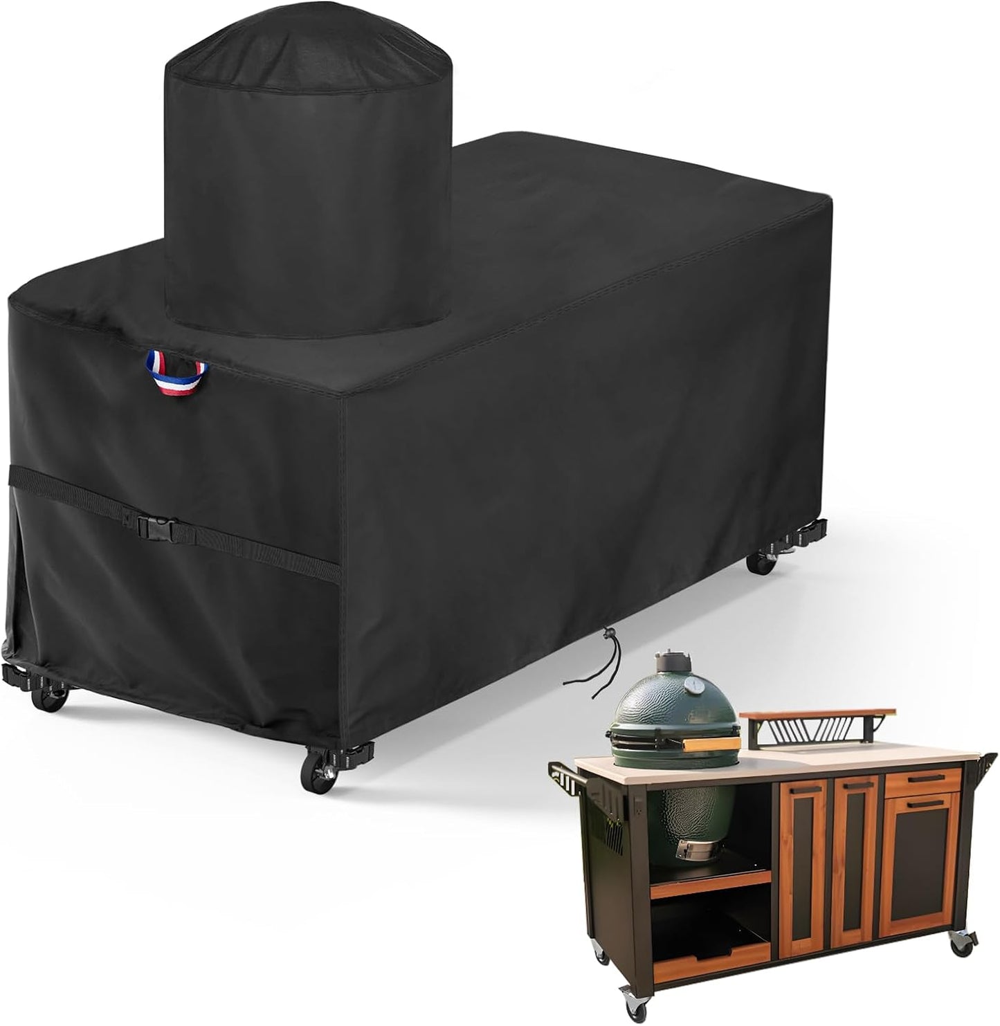 Funda parrilla 72x36x32 pulg impermeable exterior