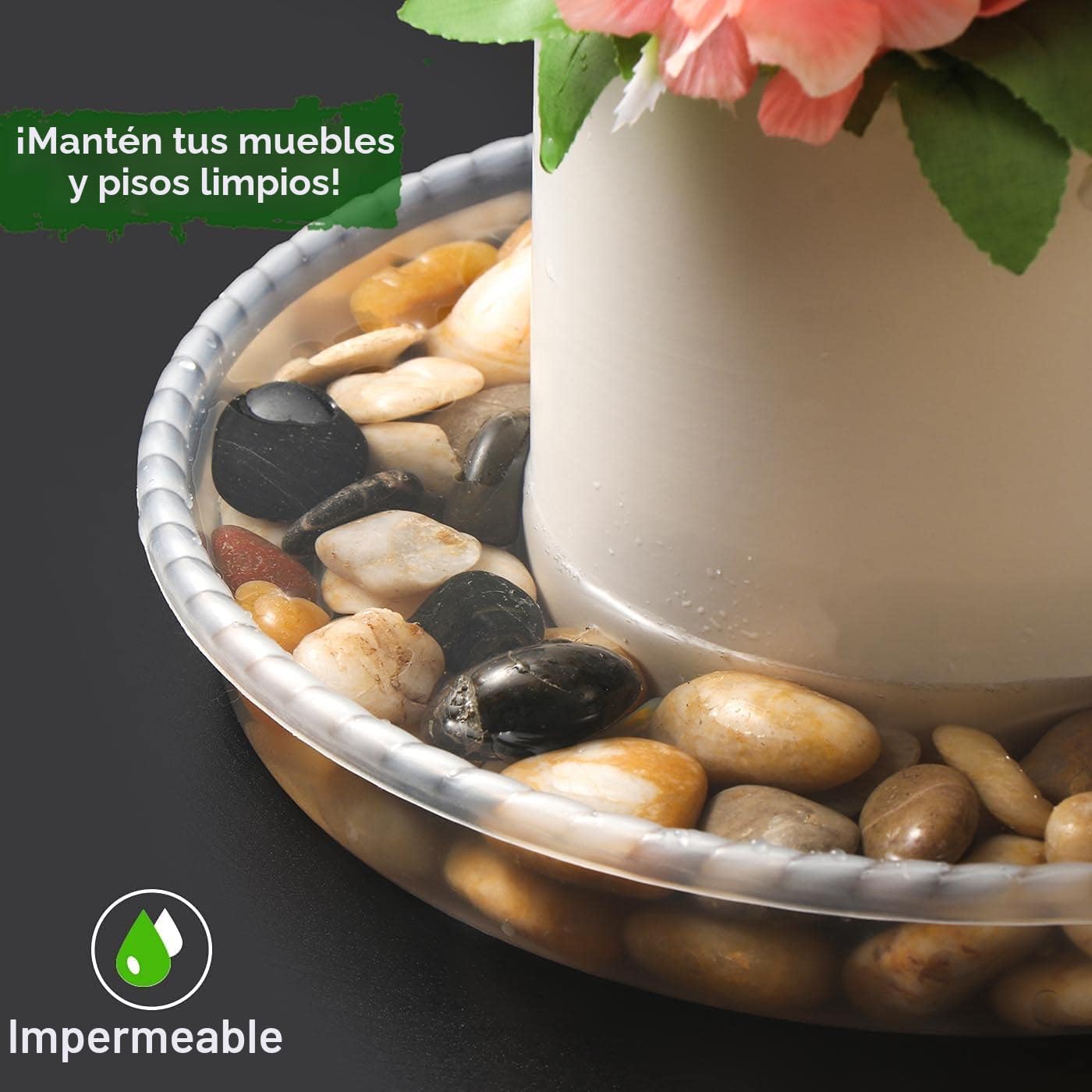 9 Platillos para Plantas 6-10pulg Bandejas Resistentes