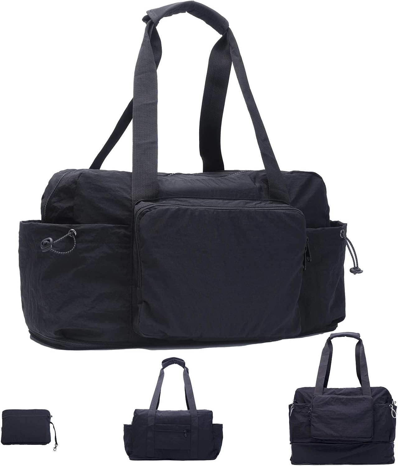 Bolsa viaje plegable expandible con correa hombro resistente
