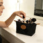 Bolsa maquillaje algodón funda organizadora con cremallera negro