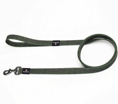 Correa impermeable para perro 6ft suave topográfica verde aguacate