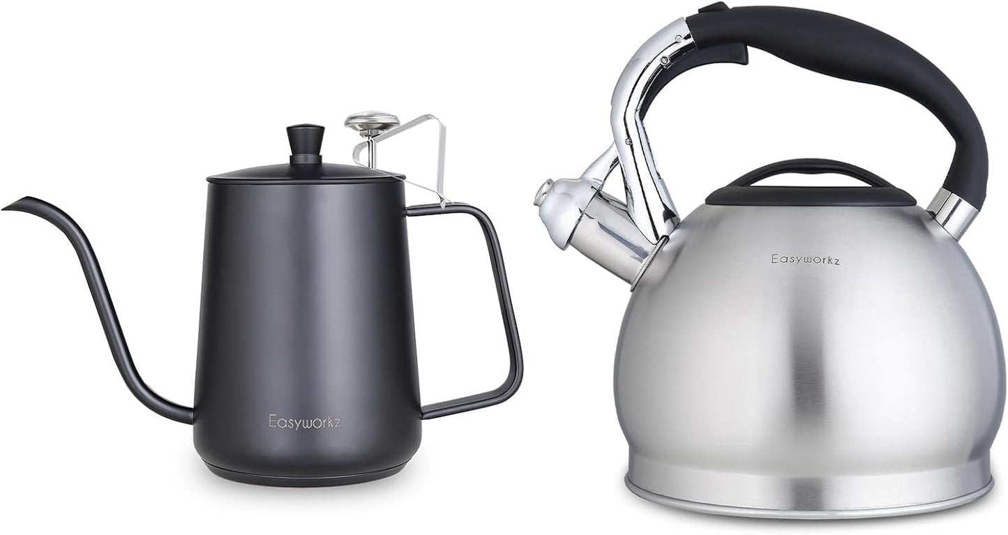 Cacerola para café con pico 30 oz con cacerola silbante