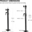 Soporte cámara techo estudio rotación 360 brazo 28pulg