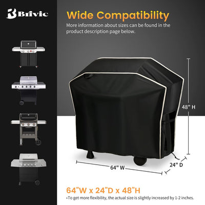 Funda parrilla al aire libre impermeable 64pulg