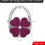 Bolso plegable soporte para mesa blanco y morado