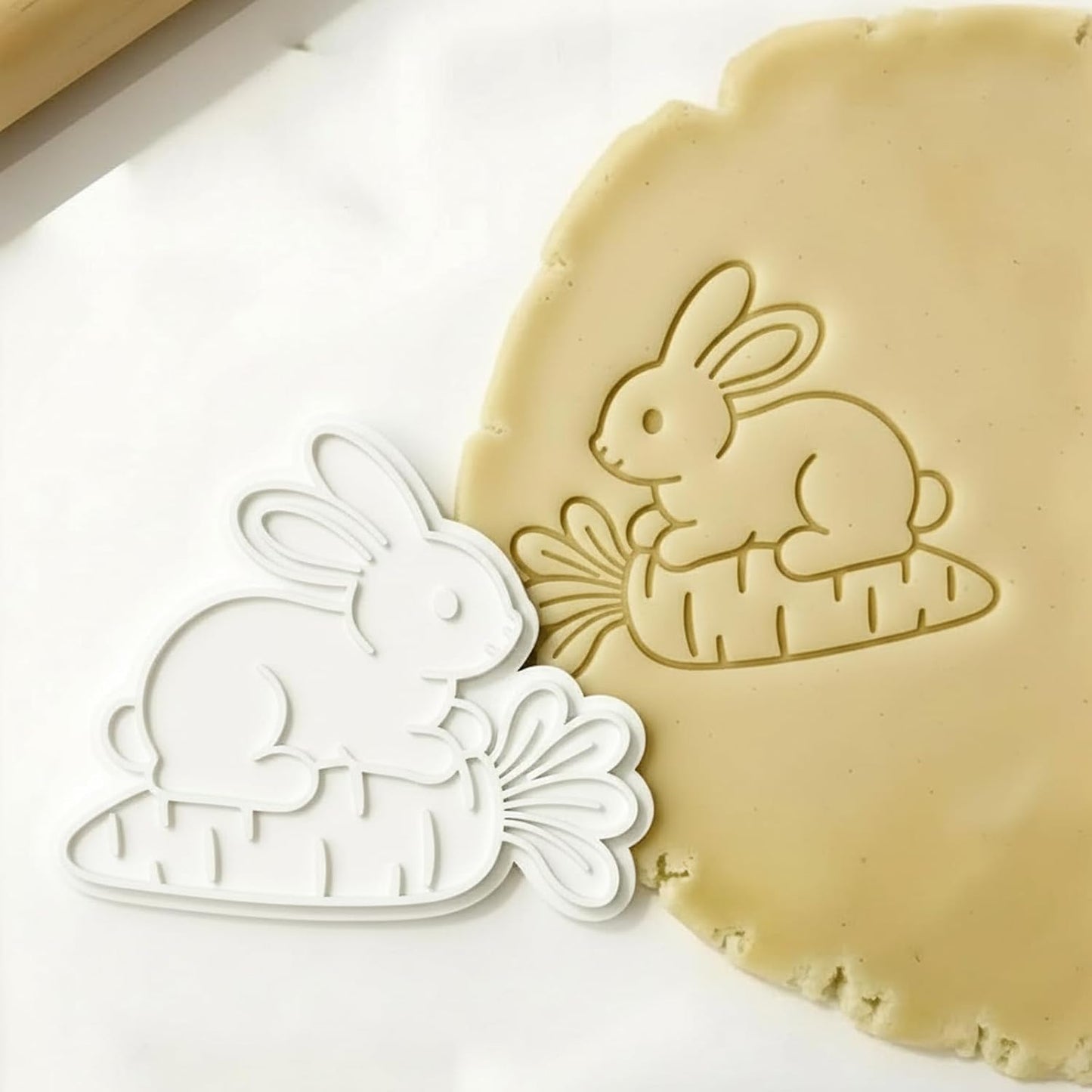 Cortadores galletas Pascua conejo 3.5pulg sellos vacaciones