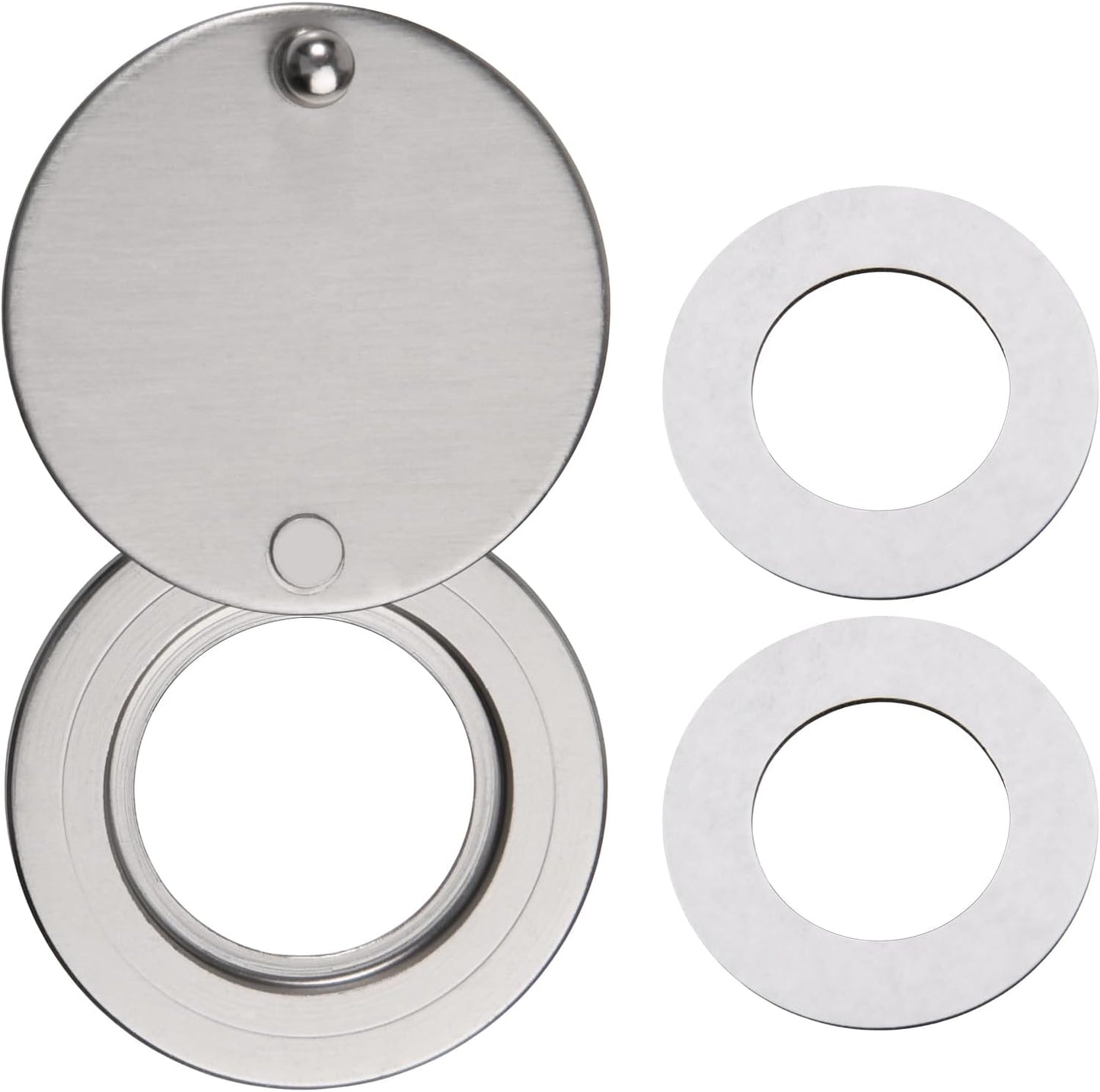 Cubierta mirilla latón macizo autoadhesiva para puerta 5/8pulg