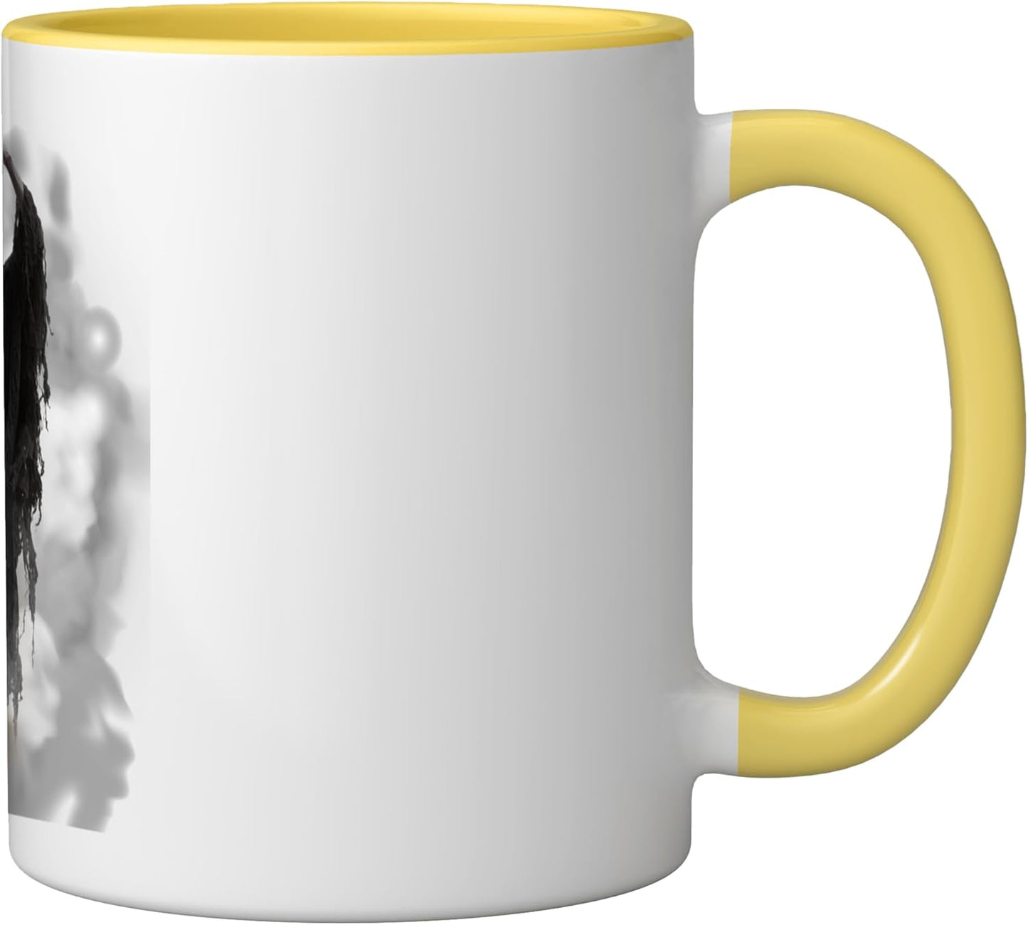 Taza Cerámica Cara Fantasma Día del Padre Amarillo/Blanco