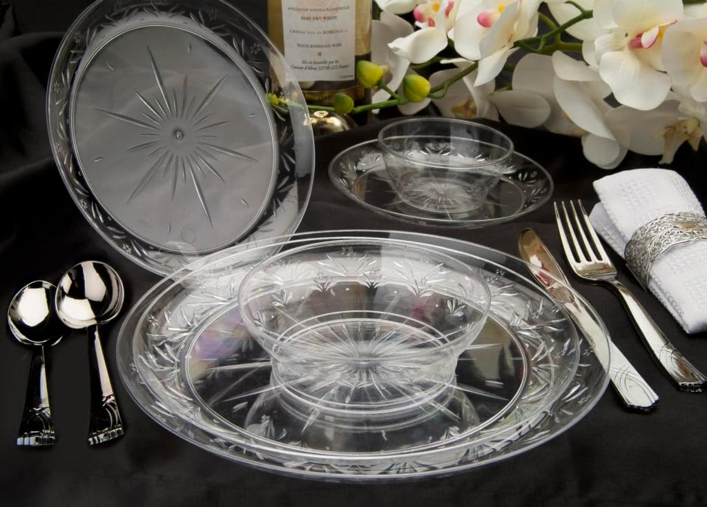 Bowls plástico transparente 6oz set 240 para eventos