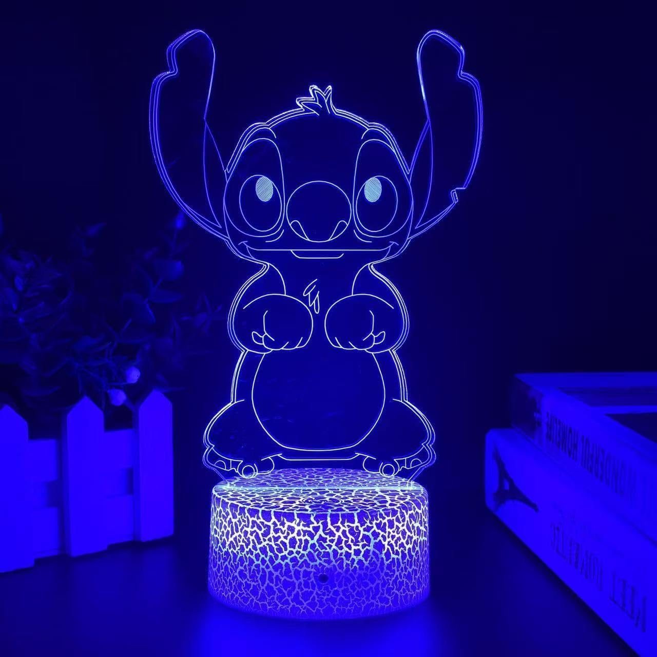 Luz Nocturna 3D con Control Remoto 16 Colores