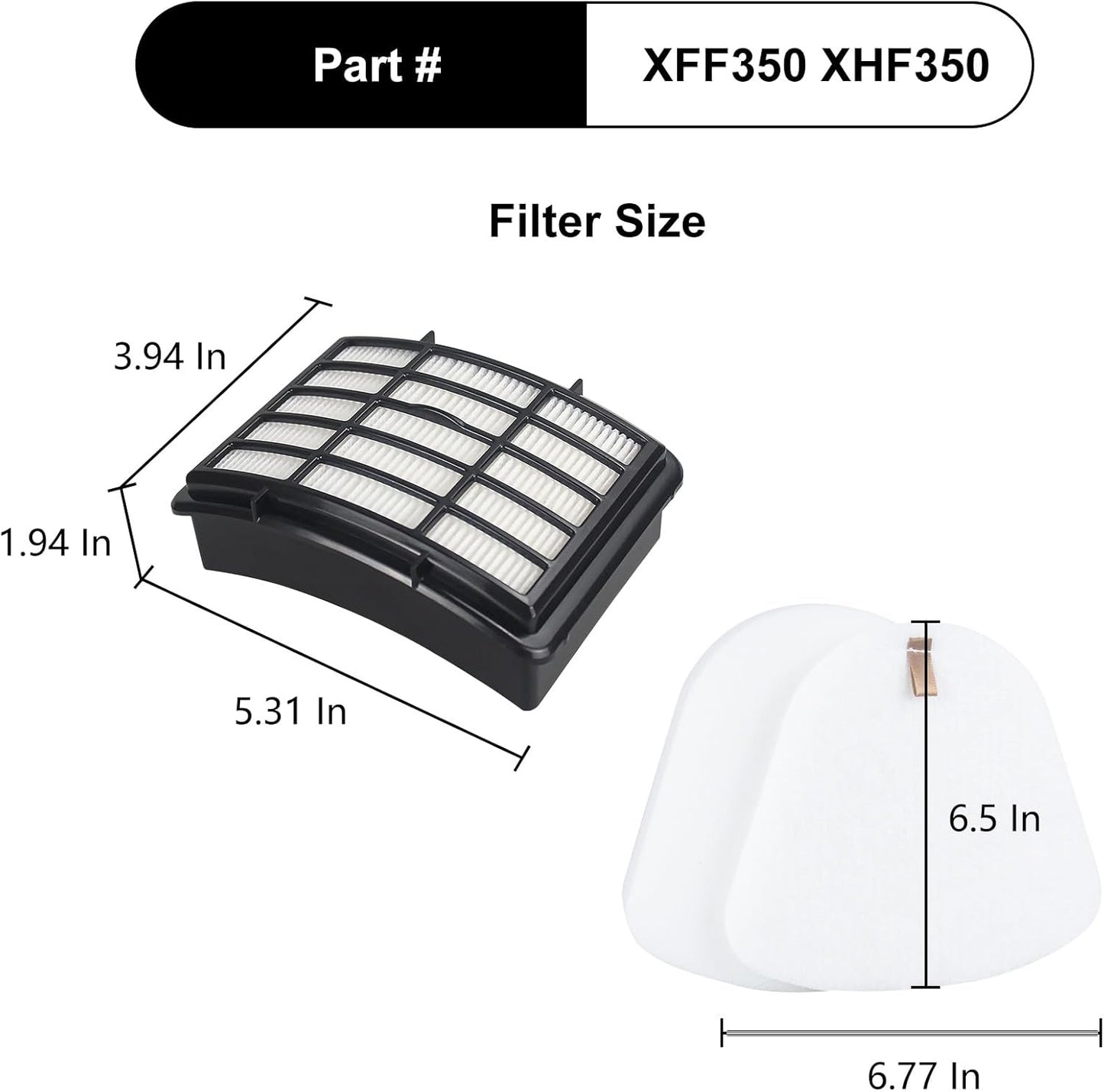 Filtro repuesto comp Shark NV360 X5 2 HEPA