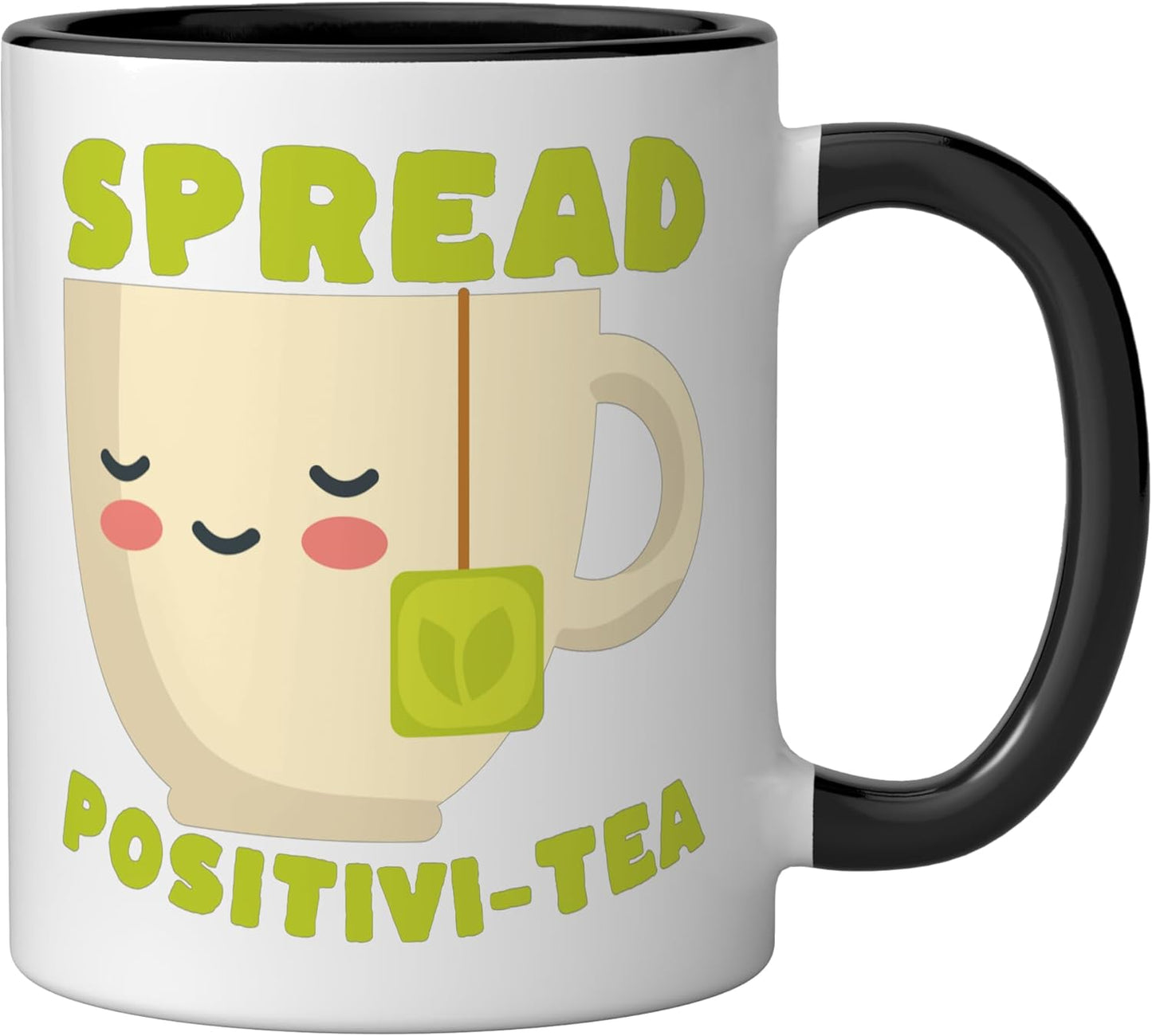 Taza cerámica Spread Positivi-Tea Kawaii con diseño de té