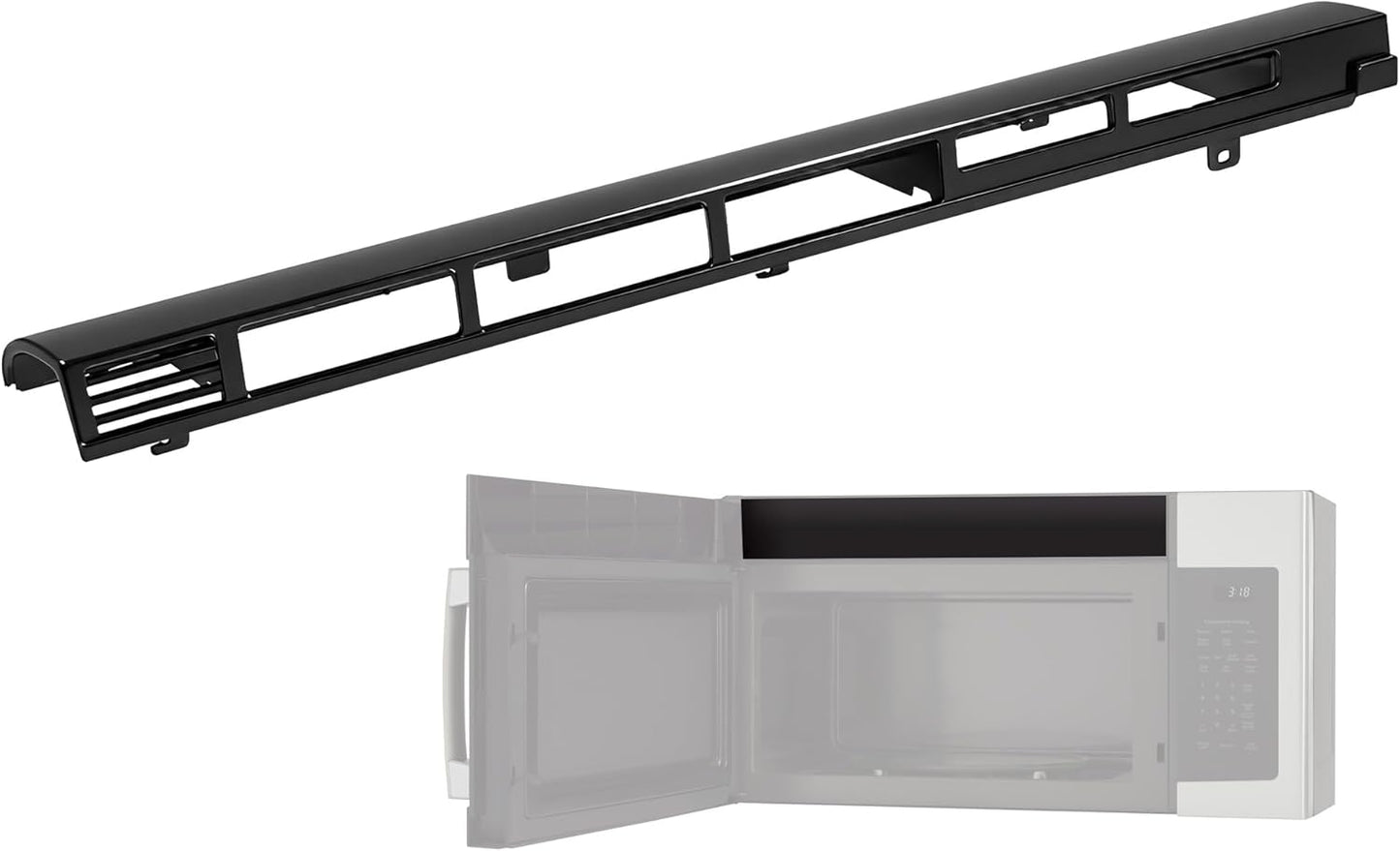 Rejilla de ventilación microondas compatible con GE JNM3163 JVM3162
