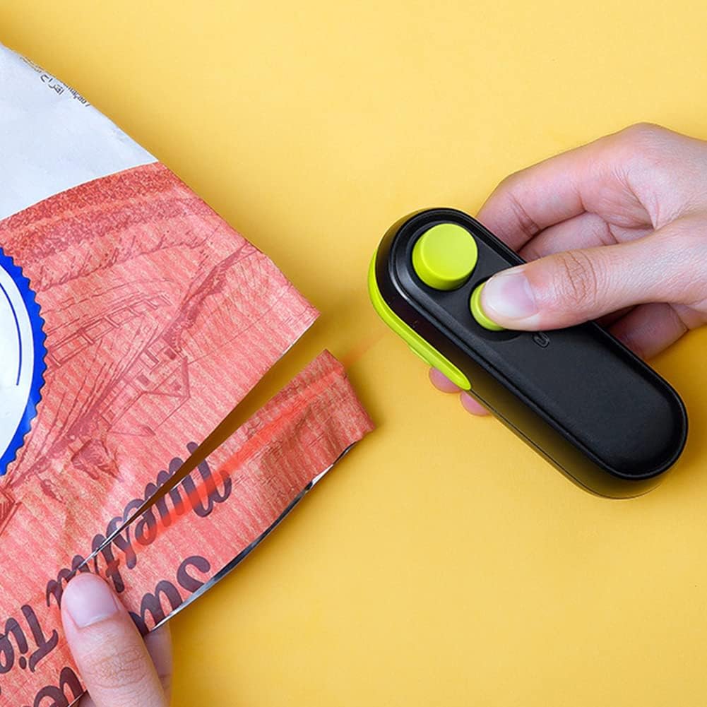 Sellador de bolsas mini 2 en 1 con corte térmico y recarga USB