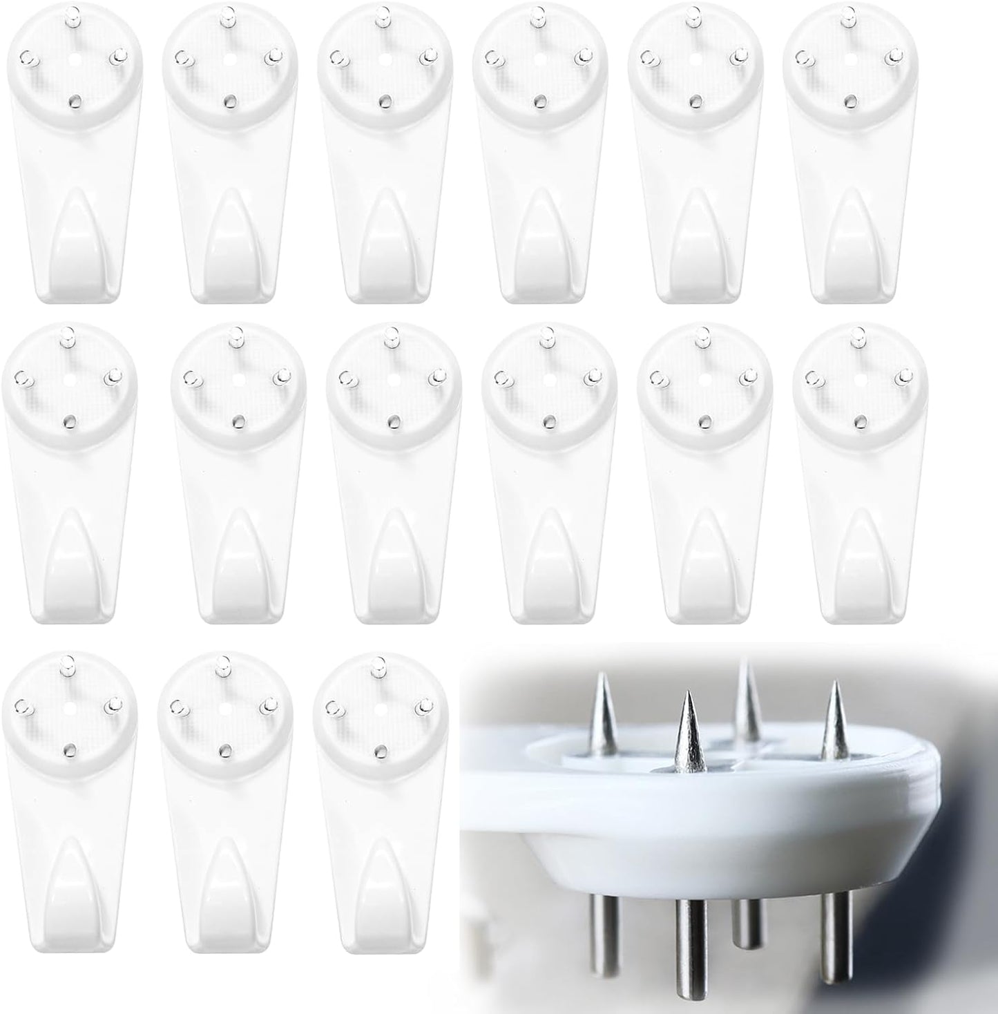 Set 50 ganchos hormigón para colgar cuadros y decoración