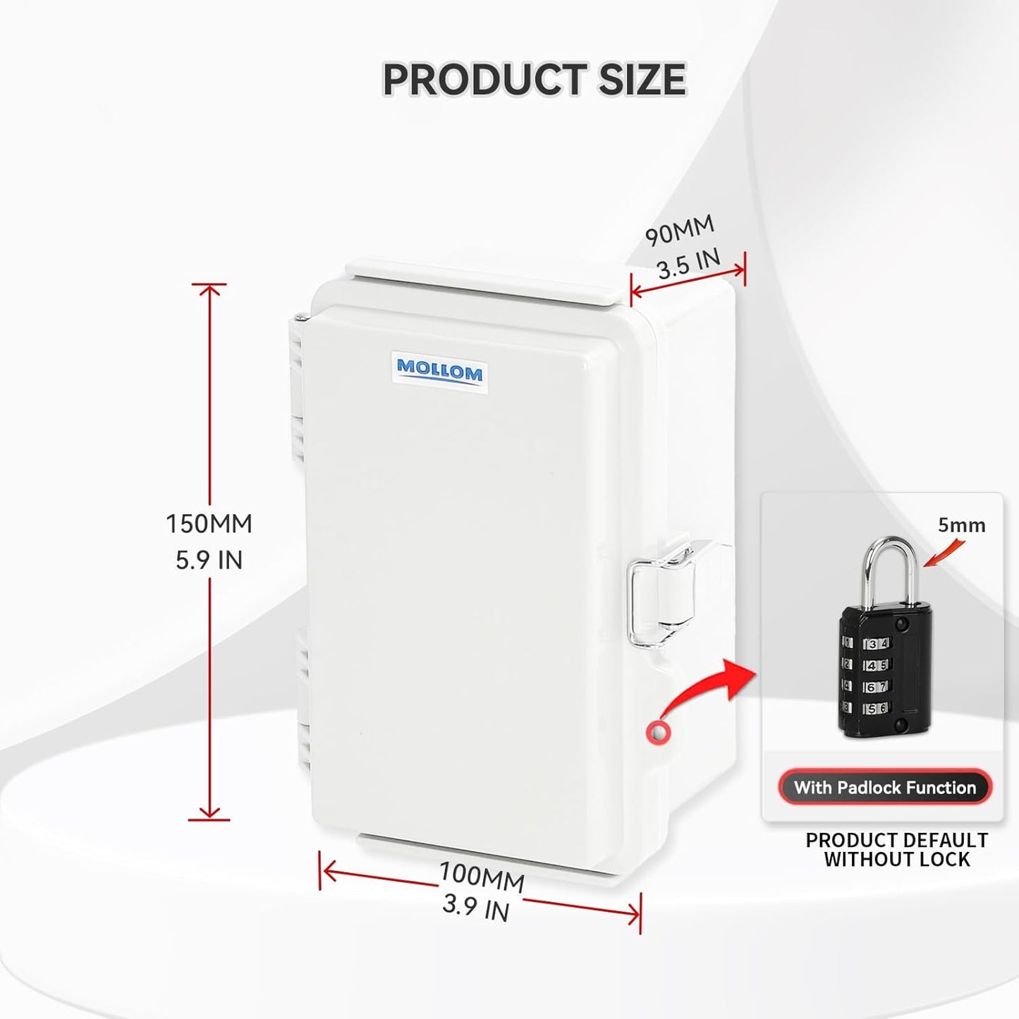 Caja conexión exterior IP67 impermeable cubierta gris bisagras