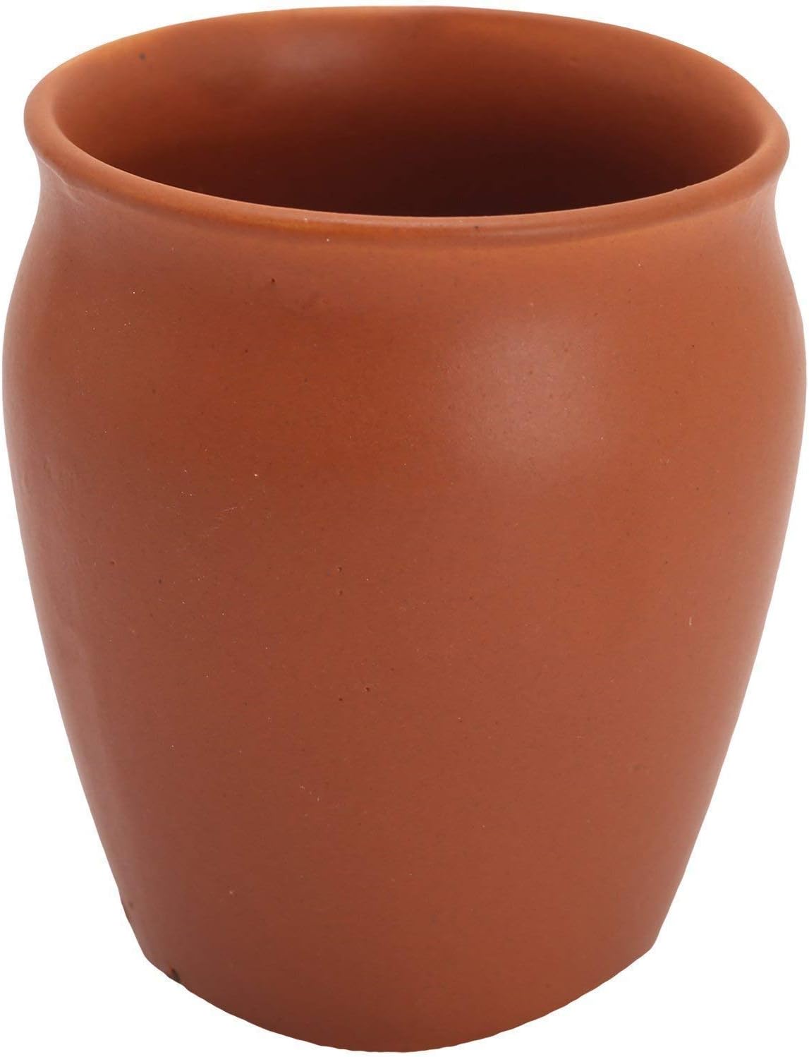 Taza de café Kulhad de arcilla terracota, 6 piezas, color marrón
