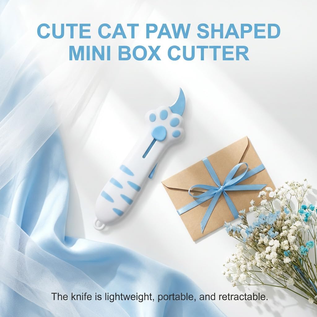Cortador retráctil para caja de gato mango pata azul