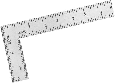 Regla en L acero inox 2x4pulg para ingenieros