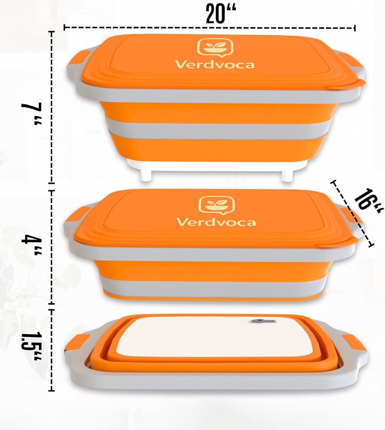 Tubo plegable de barbacoa 30 l y 2 piezas 16 l con tapas