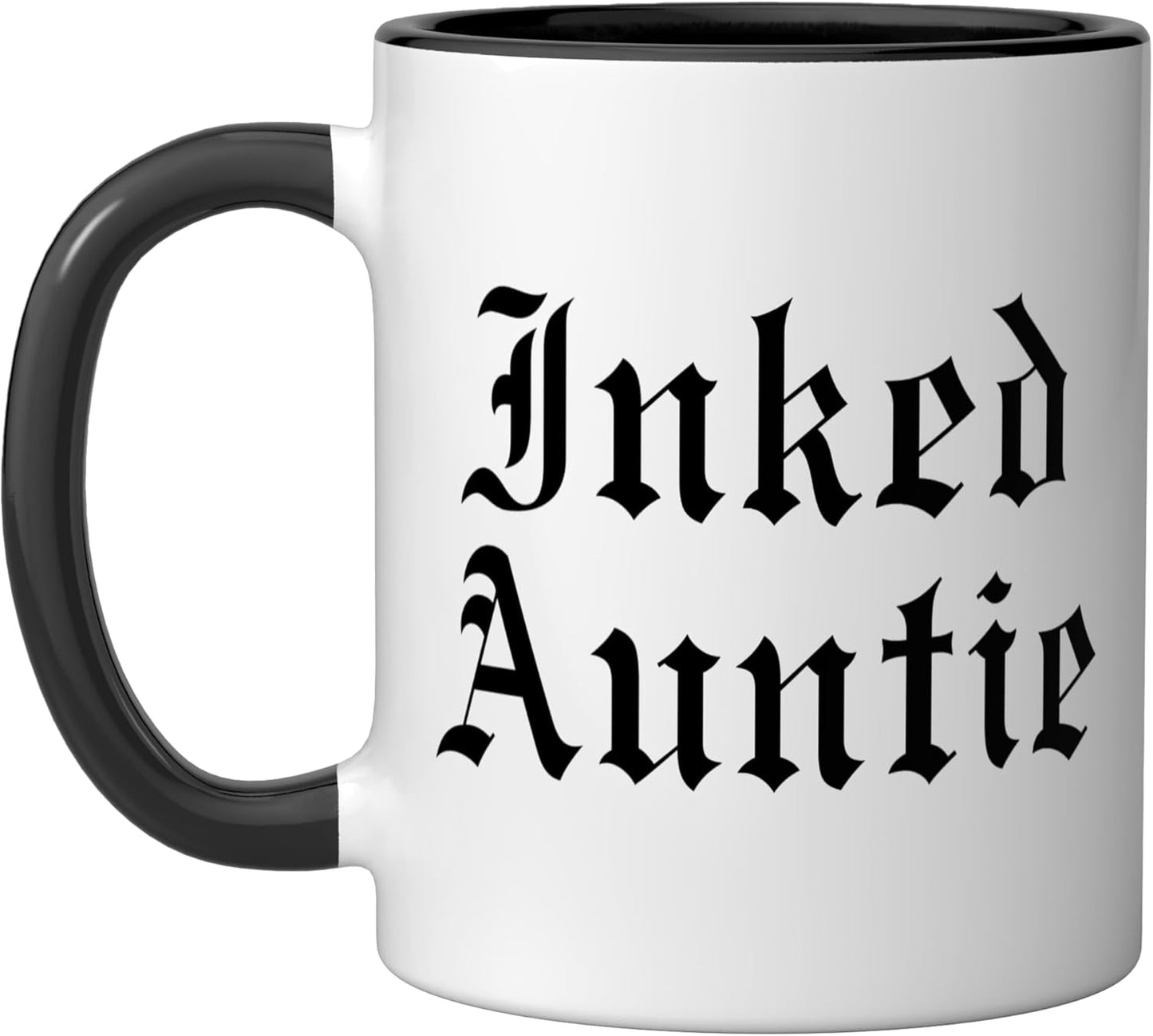 Taza Cerámica Script Mujer Tatuada Negro/Blanco