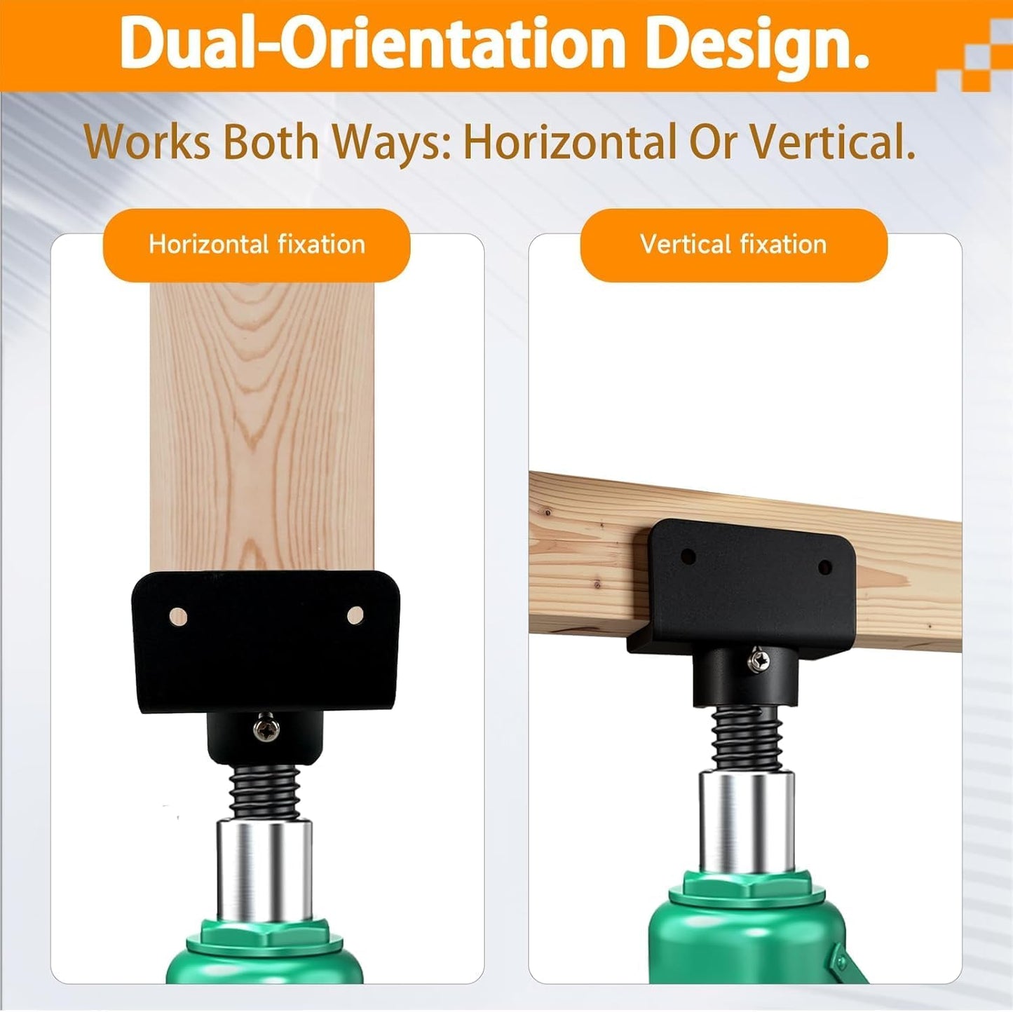 2 Adaptadores U para vigas madera 4x2 4x4 4x6 acero resistente