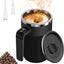 Taza recargable con agitación automática de 13.5 oz en acero inoxidable negro