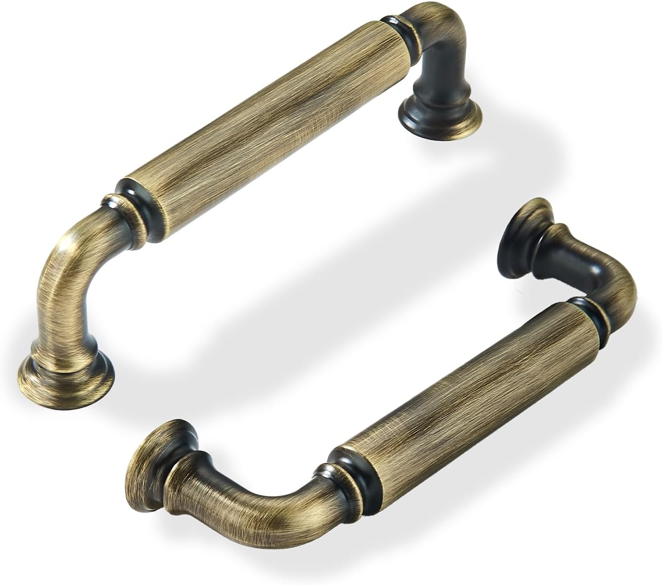 2 Pack Tiradores Gabinete Bronce Antiguo 3-1/2pulg