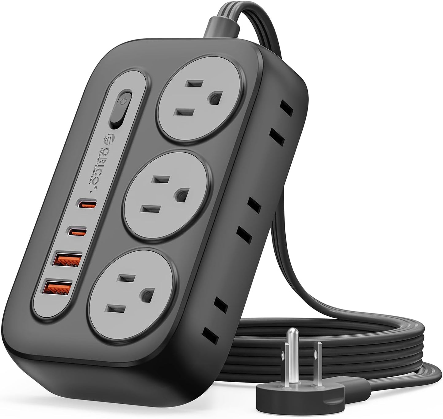 Regleta sobretensiones con 6 salidas CA y 4 puertos USB-C